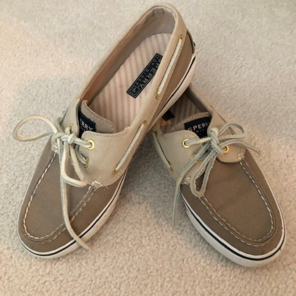 SPERRY Top Sider 2-Eye Boat Shoes in tan colour EUC, Size 7.5 - Picture 6 of 15